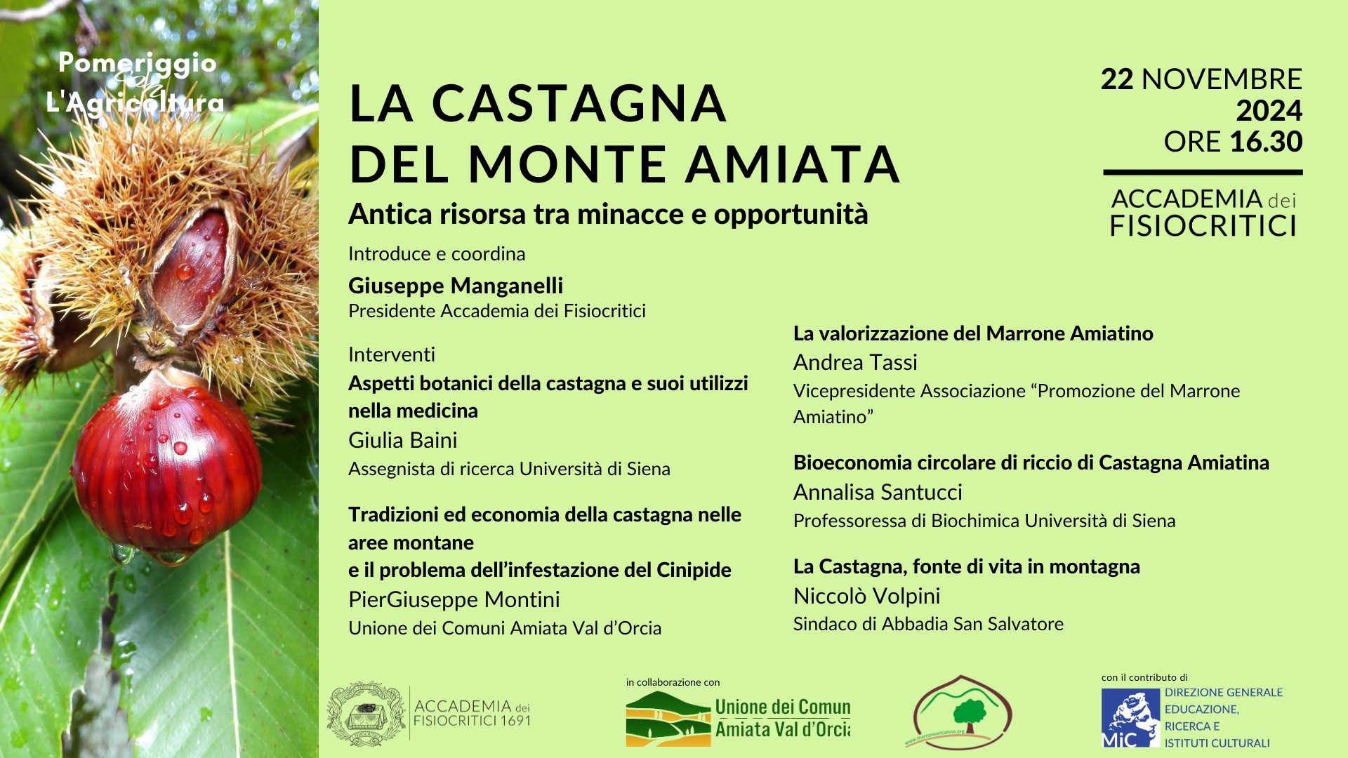copertina facebook La Castagna del Monte Amiata 2024.11.22