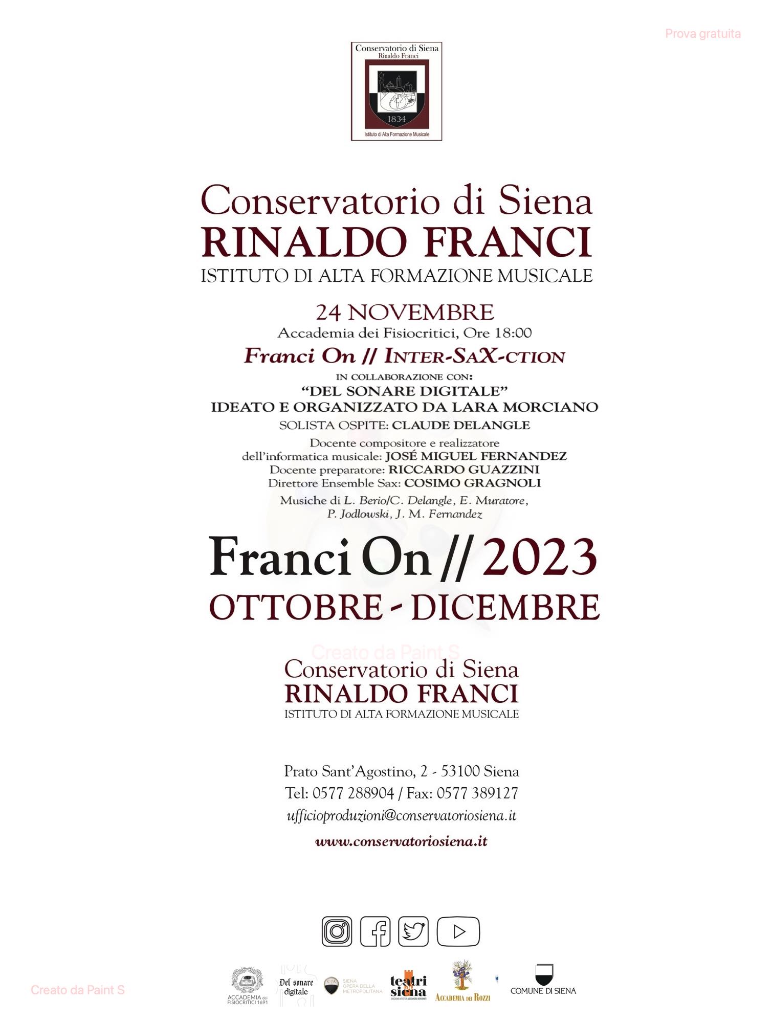 2023.11.24 Concerto del Conservatorio Franci